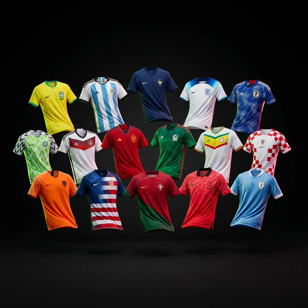World Cup Jersey AI Photo: All 16 Nations Covered